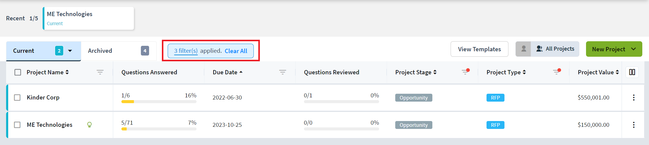 Manage Projects - Filters Applied.png